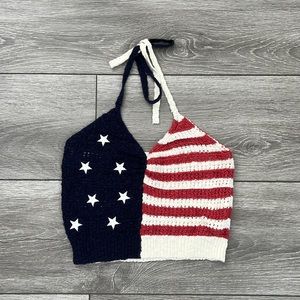 Red, White, and Blue Crop Top!